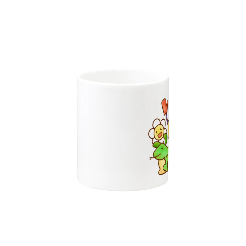 funny friendsのムカゲくんとなかまたち Mug :other side of the handle