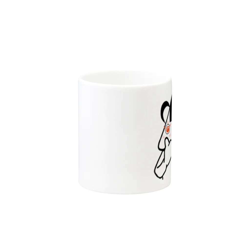 ムスビーLINEスタンプ発売中のすじ子 Mug :other side of the handle