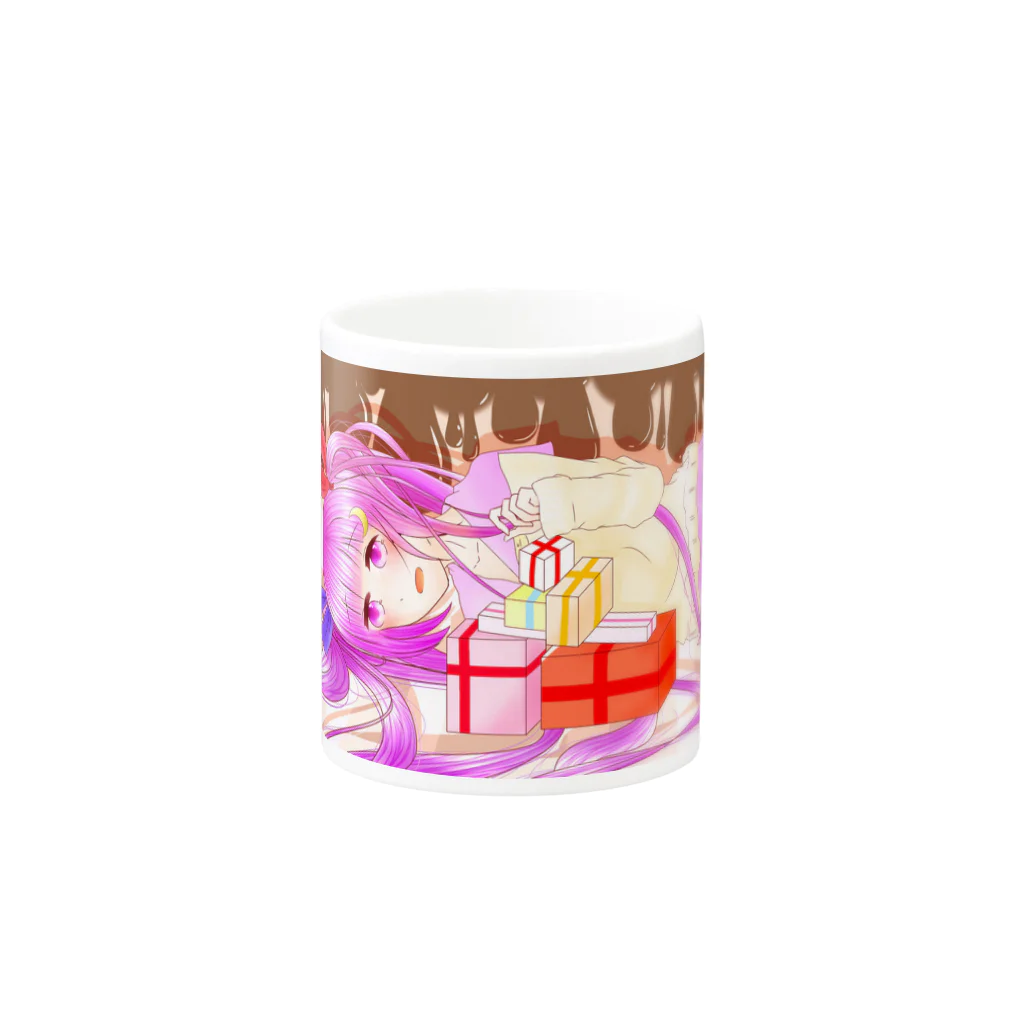 ぺっこののんにゃたちゃん Mug :other side of the handle