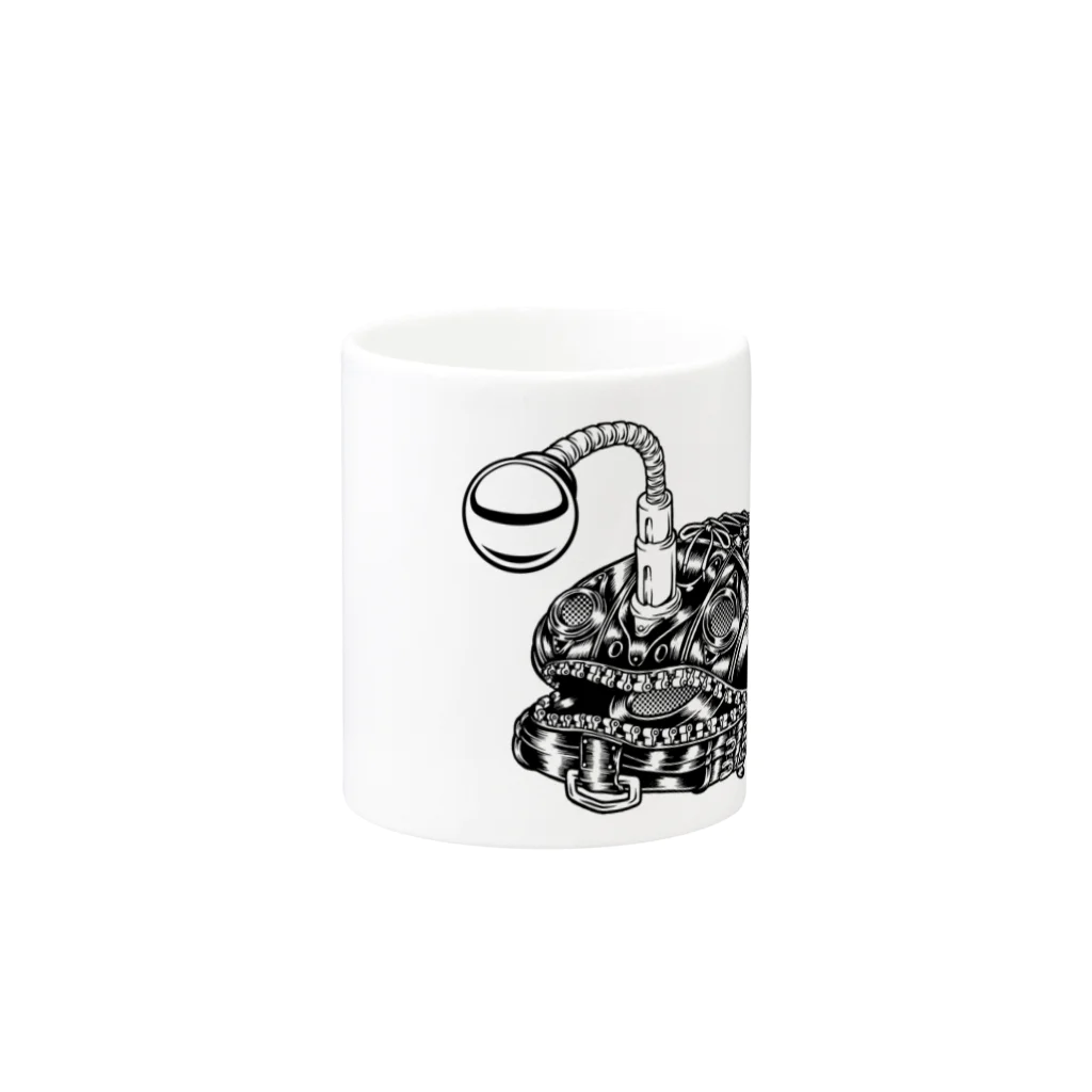 TOMOKUNIのAnimalia Kinky “ Black Atlantic Footballfish ”  Mug :other side of the handle