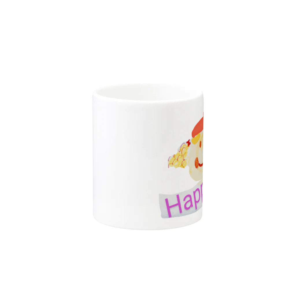 makemikaのhappy girl Mug :other side of the handle