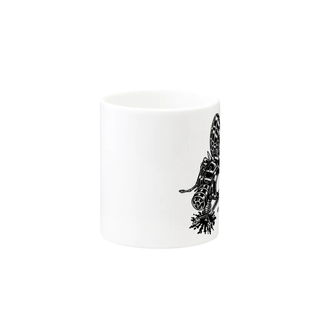 TOMOKUNIのAnimalia Kinky “ Black Fly ” Mug :other side of the handle