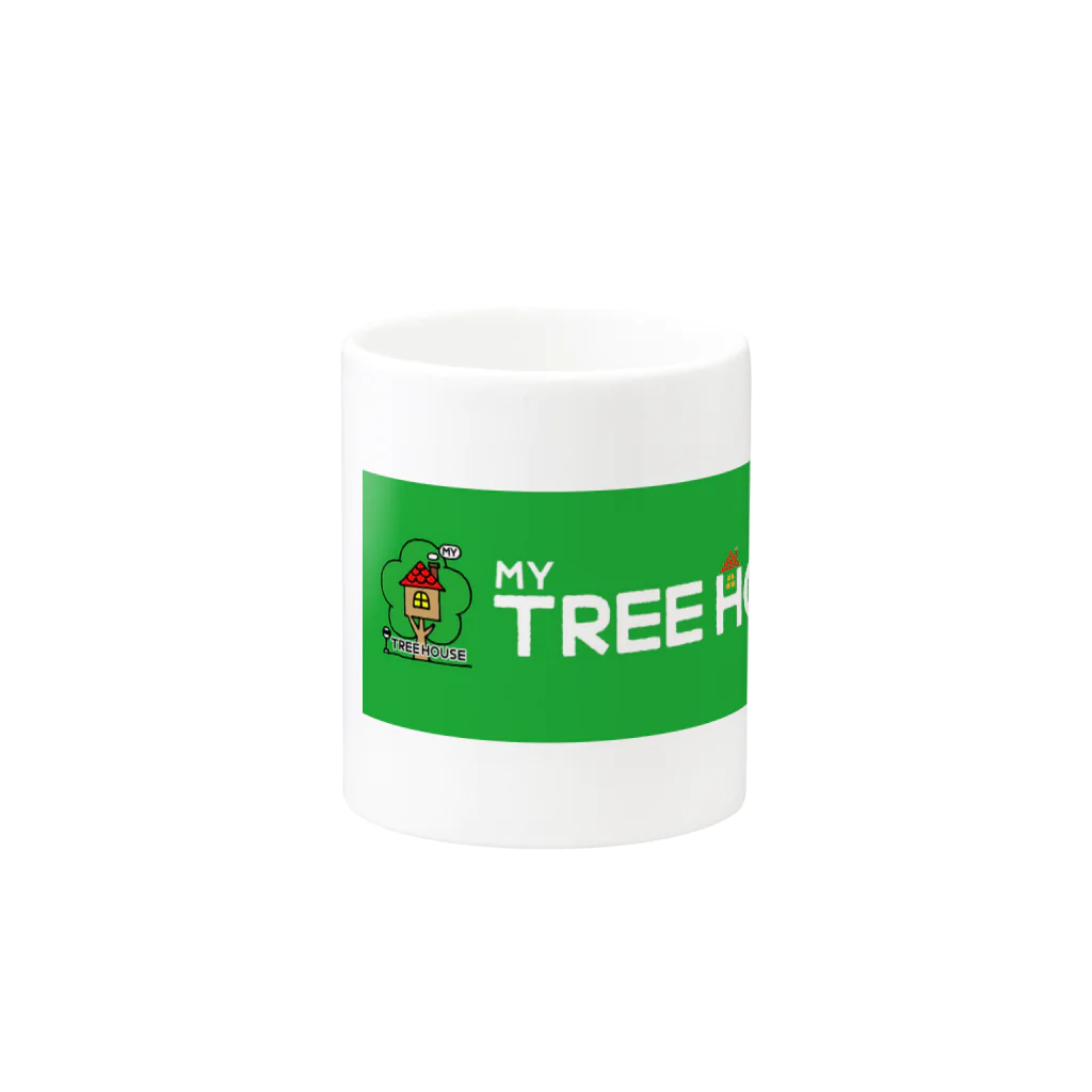 ぼくのツリーハウスのMYTREEHOUSEマグカップ Mug :other side of the handle