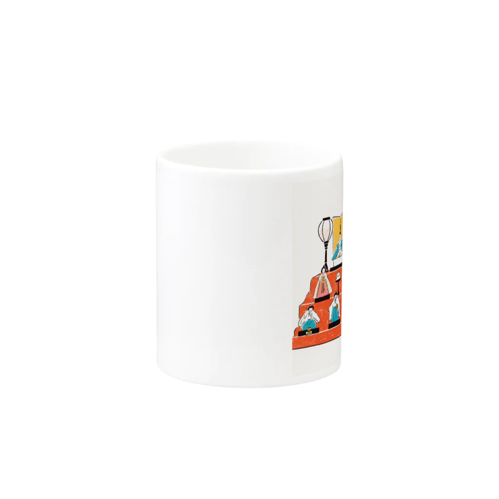 マーライオン OFFICIAL  GOODSのひな祭り Mug :other side of the handle