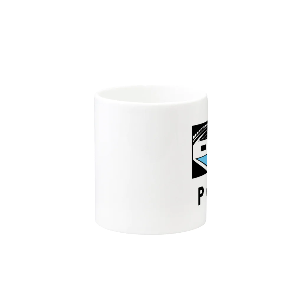 ロッキンプールのPOOL(TATSUMI) Mug :other side of the handle