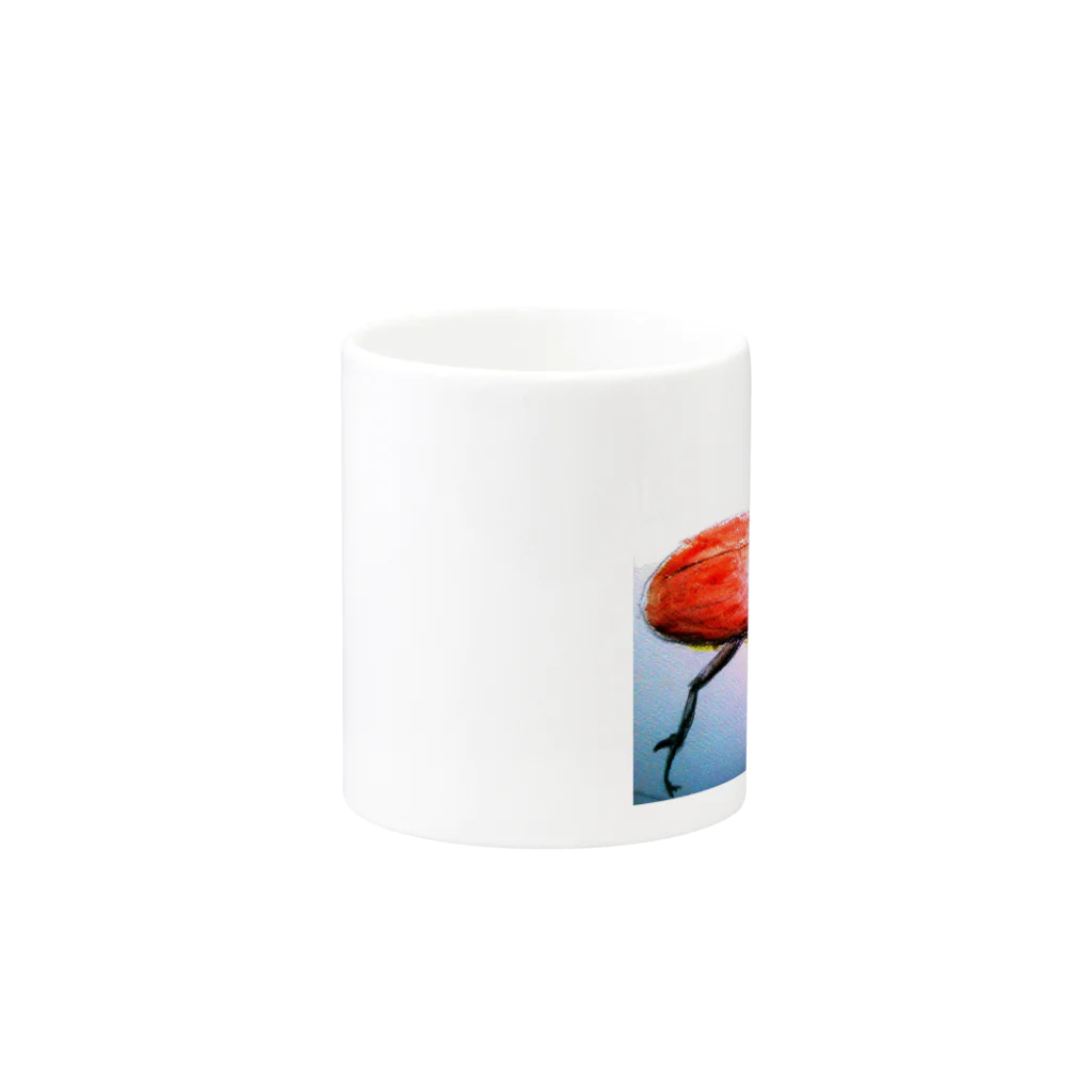 52su96のカブトムシ Mug :other side of the handle