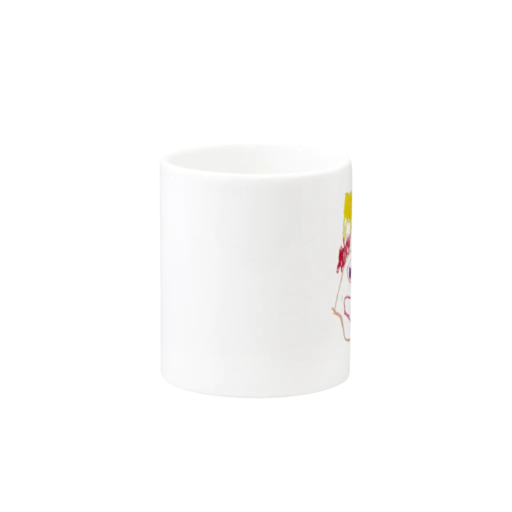 Vinca Storeの怒った母 Mug :other side of the handle