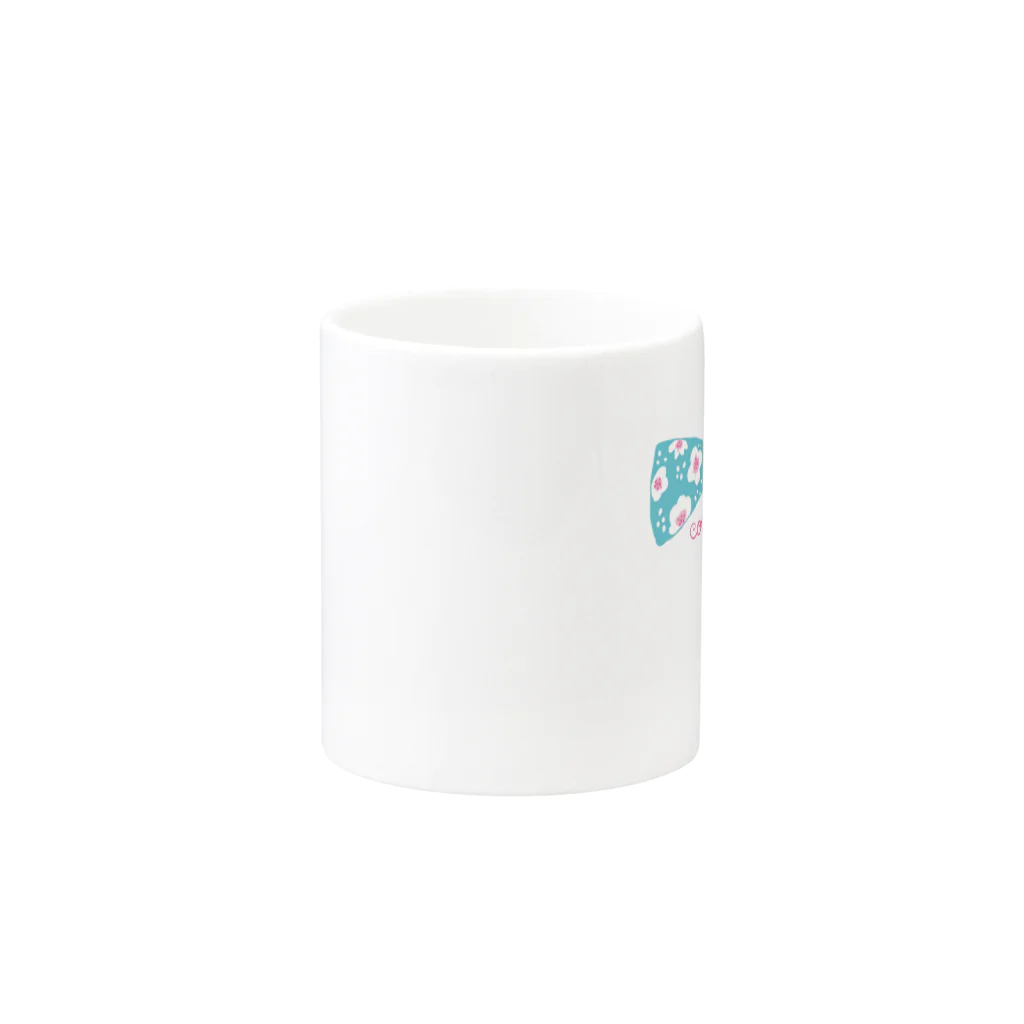 cocolonaのお花のリボン Mug :other side of the handle