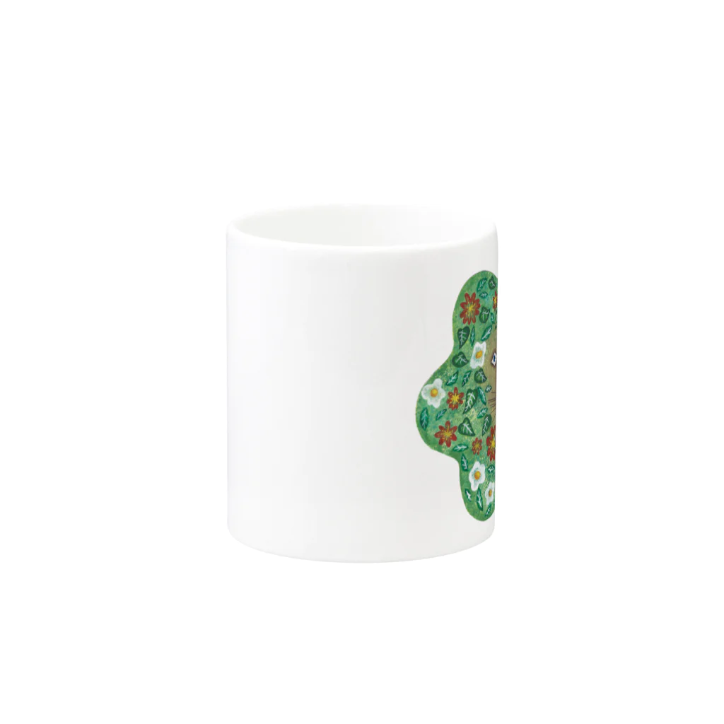 saorishinadaのライオンの花鬣 / Lion’s flower mane Mug :other side of the handle