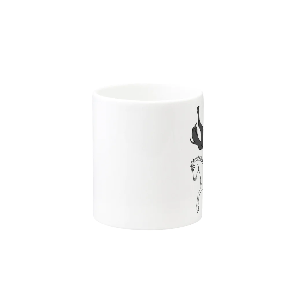 SWのBlack and White Mug :other side of the handle