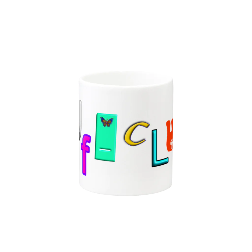 東高円寺U.F.O.CLUB webshopの酒井いぶき x U.F.O.CLUBオリジナルマグカップ  Mug :other side of the handle