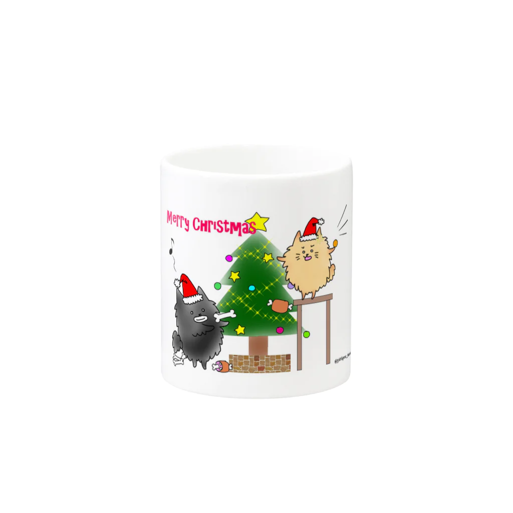 雪chanねるの@ginkuro_mam【Xmas】 Mug :other side of the handle