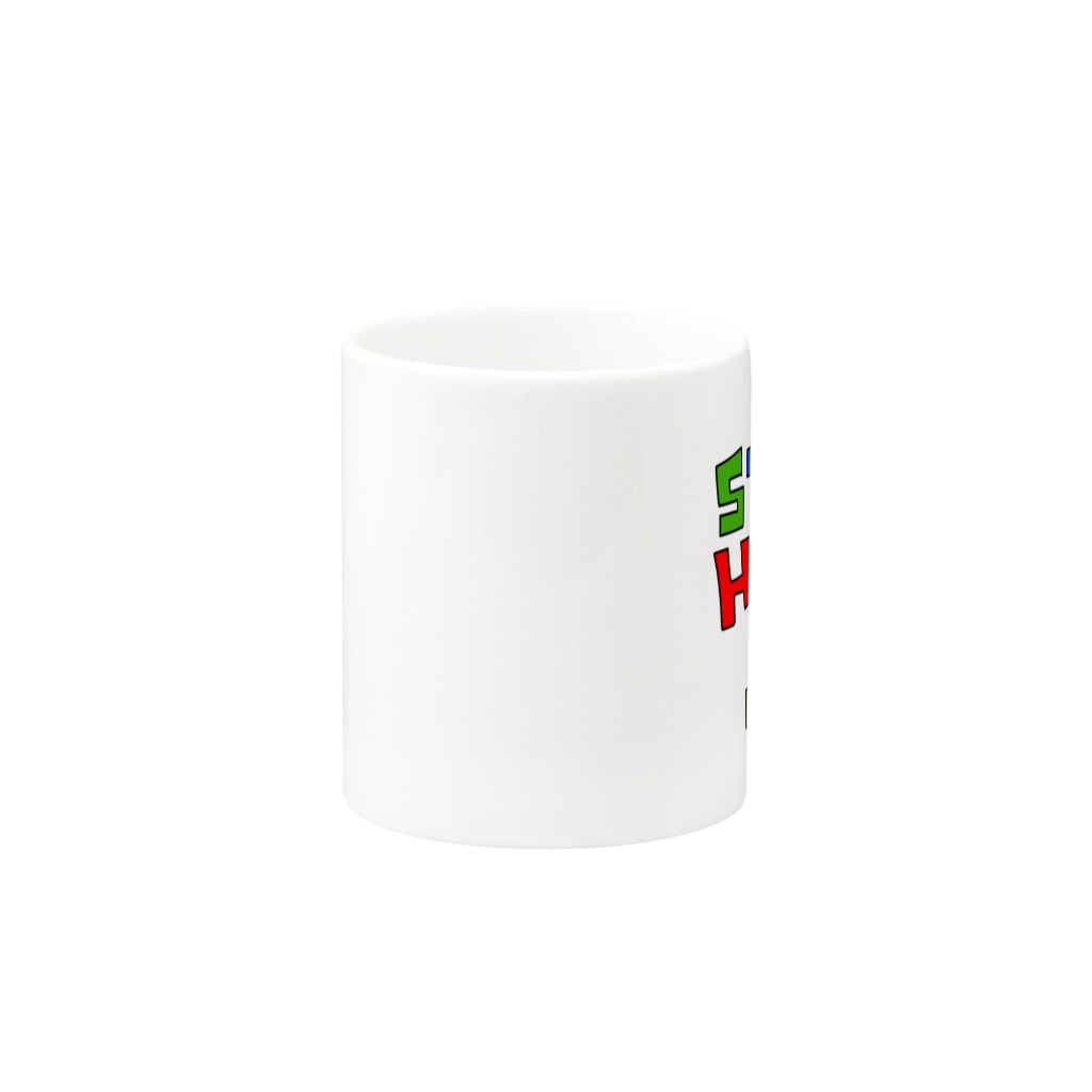 麦畑のステイホーム(ゲームをしてるワニ)カラー Mug :other side of the handle
