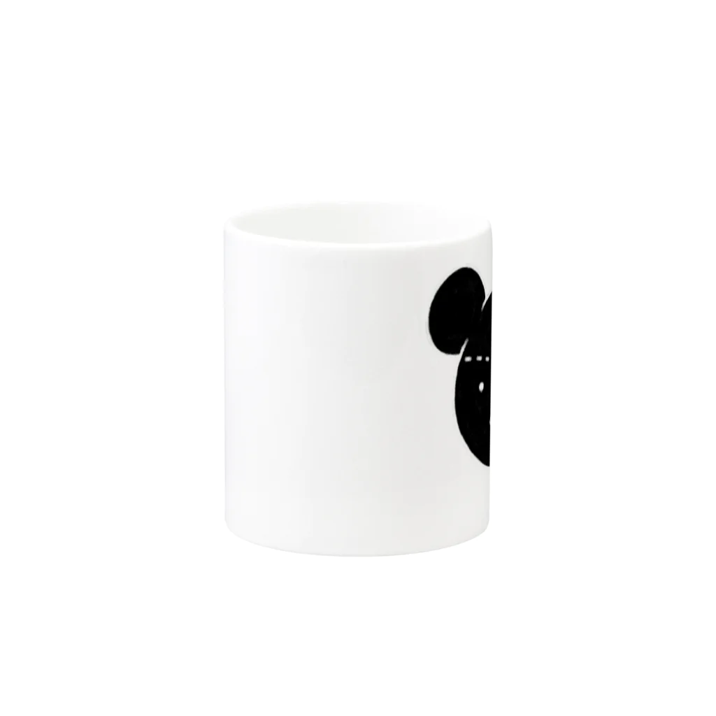 Suzuki Satomi のびっくり黒クマくん Mug :other side of the handle