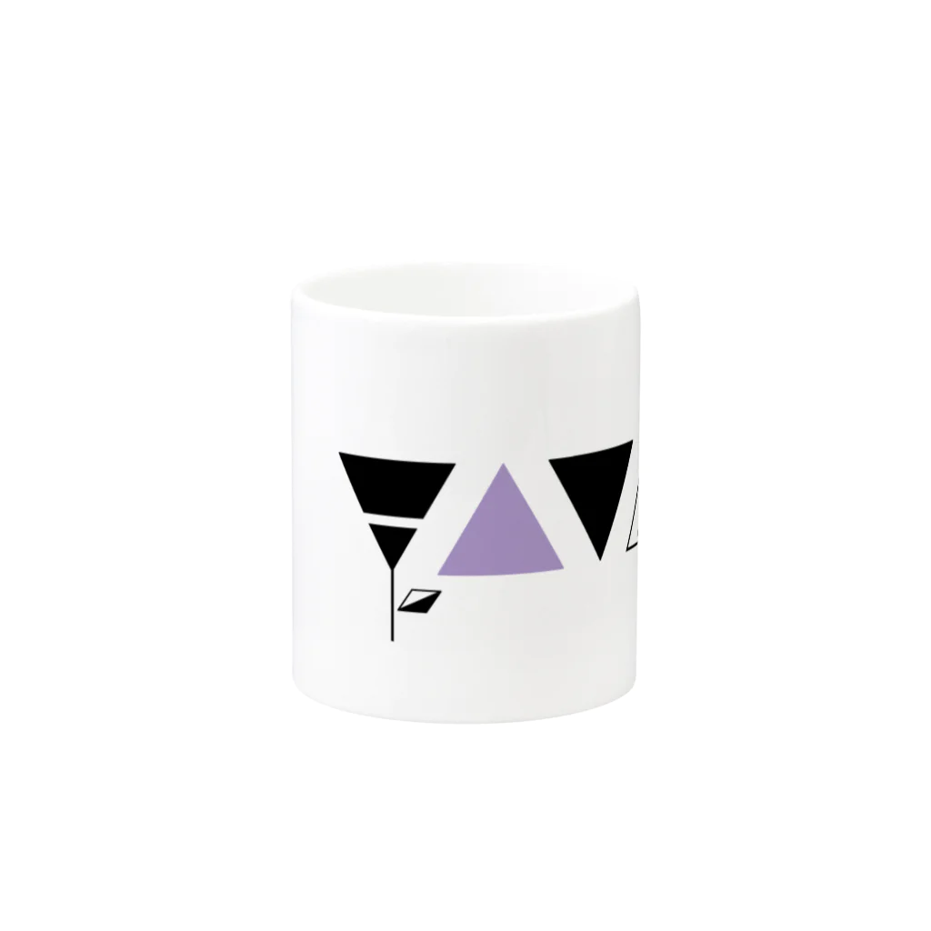 冬野ミネ👾のMEERR△FlowerBase Mug :other side of the handle