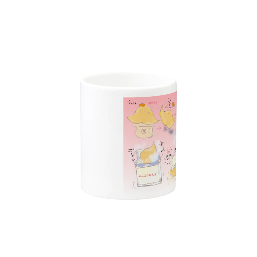 にゃじ川ぬっこの年末年始のとど洗い Mug :other side of the handle