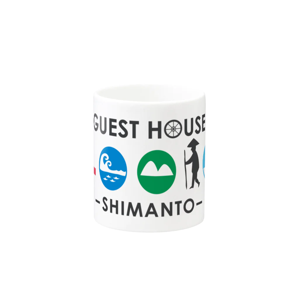 GUEST HOUSE 40010の40010 マグカップ マグカップの取っ手の反対面