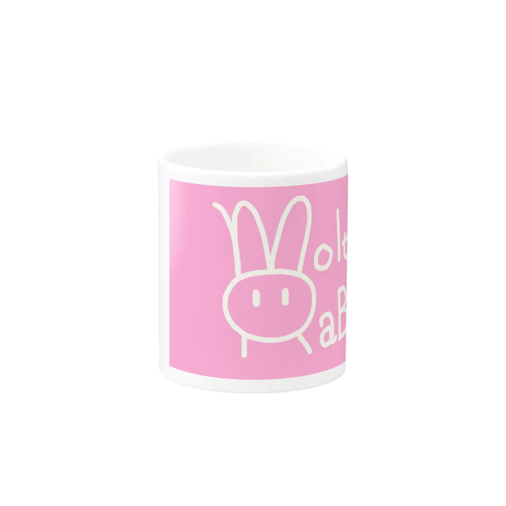 MoltoRaBitのMoltoRaBitロゴカップ Mug :other side of the handle