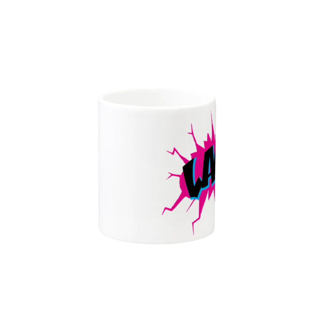 LACAのLACA CRACK LOGO Mug :other side of the handle