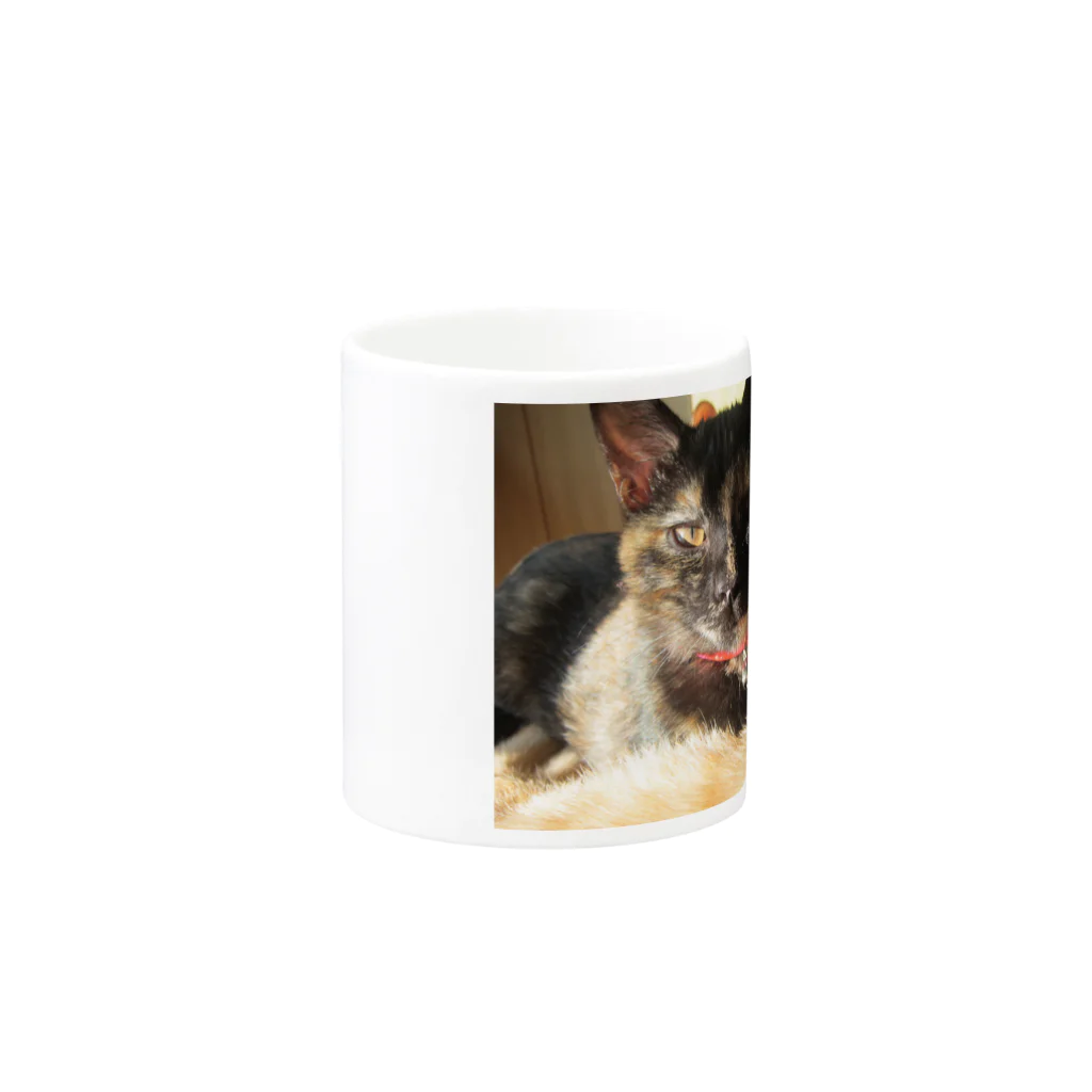 猫充商店の眠たい　じじ Mug :other side of the handle