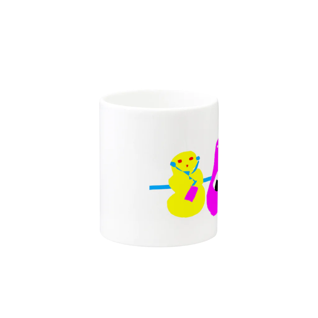 dorochanのでんしゃ Mug :other side of the handle