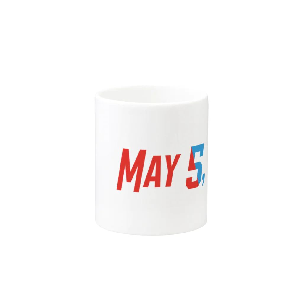 SANKAKU DESIGN STOREの1991年5月5日は彼らの記念日。 Mug :other side of the handle