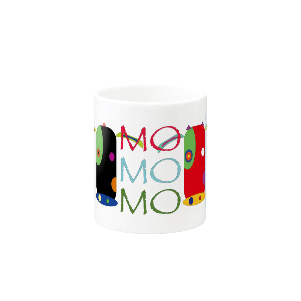 564のMO-MO-くん Mug :other side of the handle