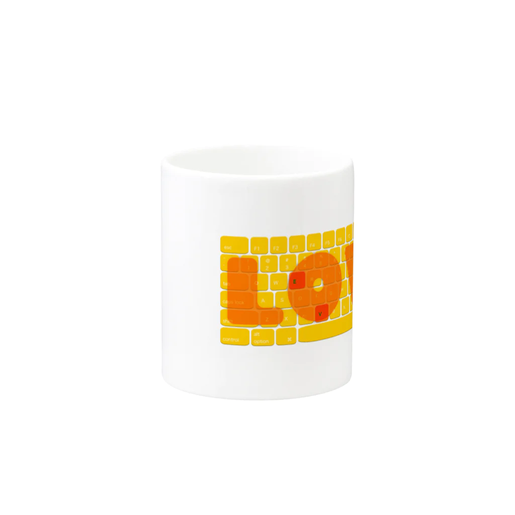 AURA_HYSTERICAのLOVE Mug :other side of the handle