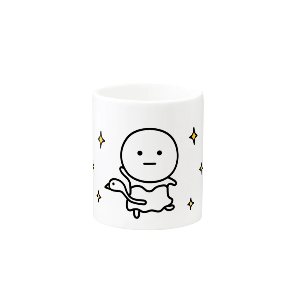 mame&coのまるいののマグカップ（バレエ編） Mug :other side of the handle