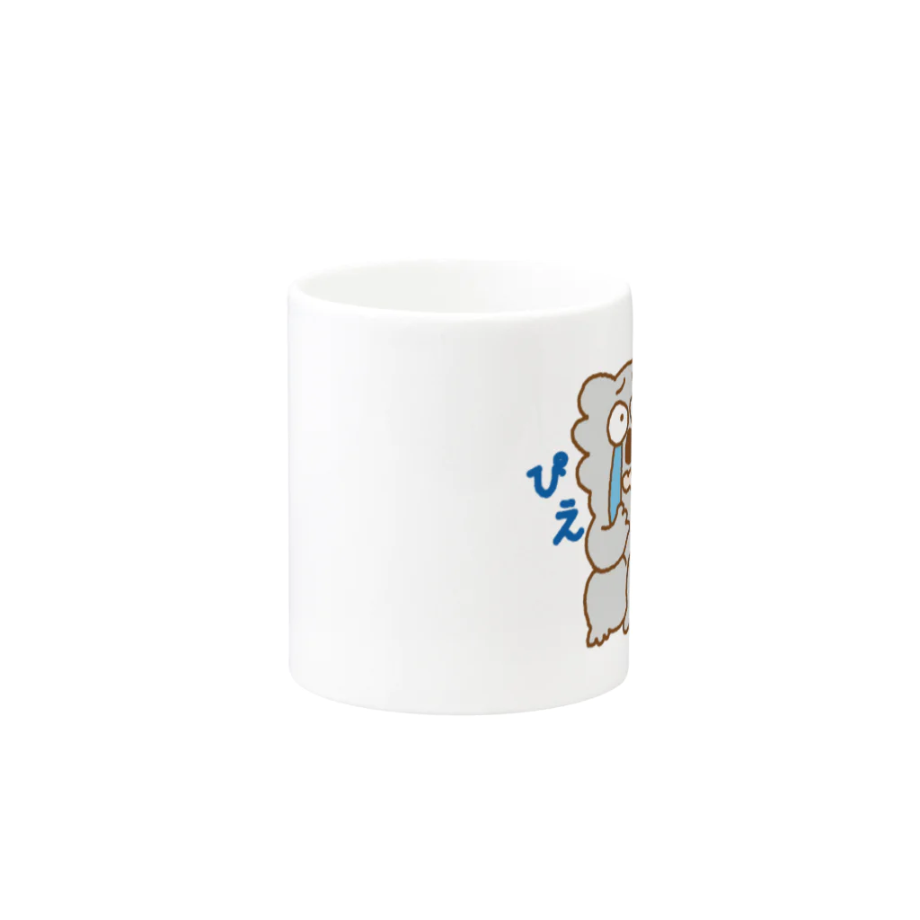 コアラやさんの泣いてるコアラくんのマグカップ Mug :other side of the handle