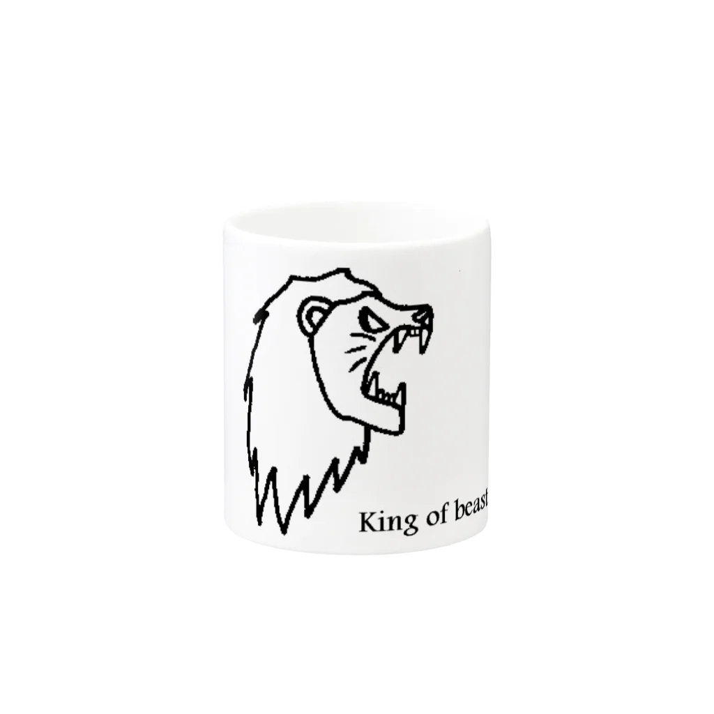 GURI  factoryのKing of beasts Mug :other side of the handle