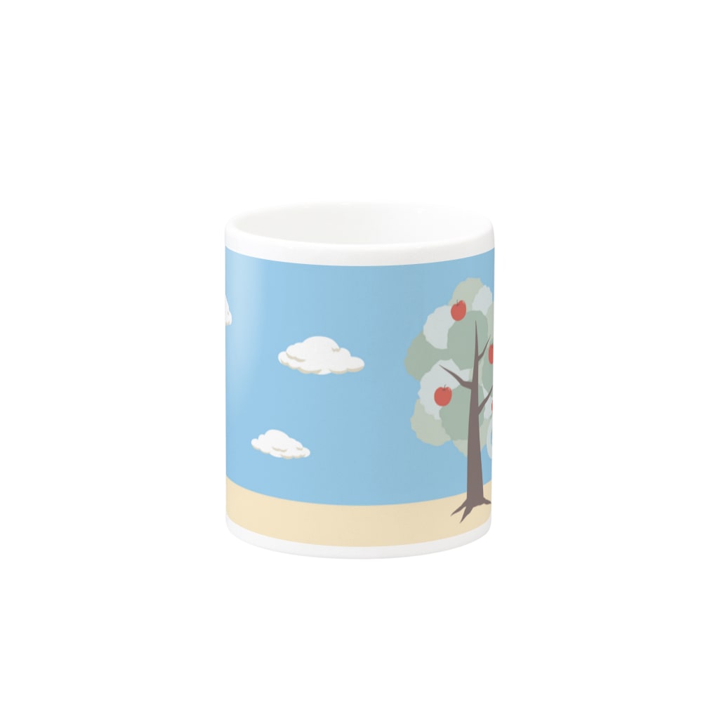 あかえほ & ちびそざいのありさんとぞうさんのマグカップ【あかえほ公式】 Mug :other side of the handle