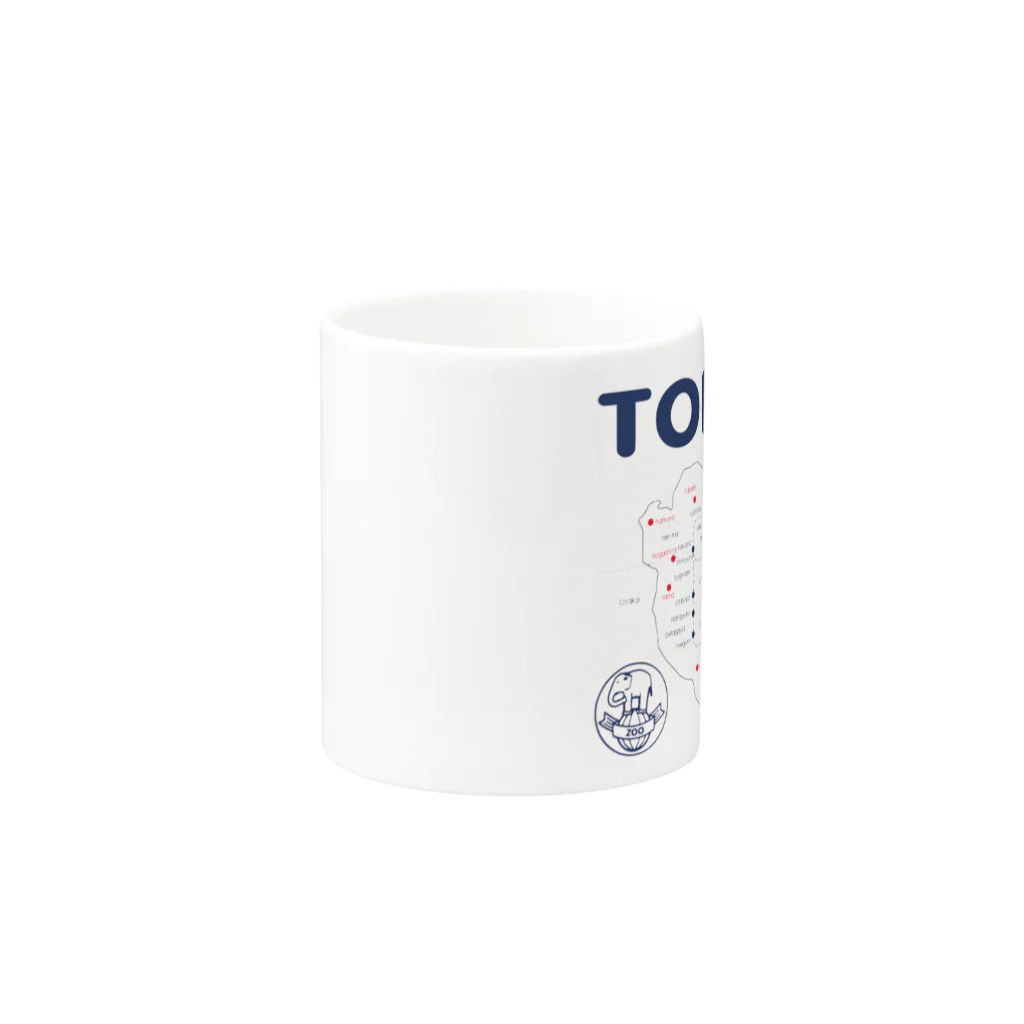 315deluxeの東京ZOO MAP Mug :other side of the handle