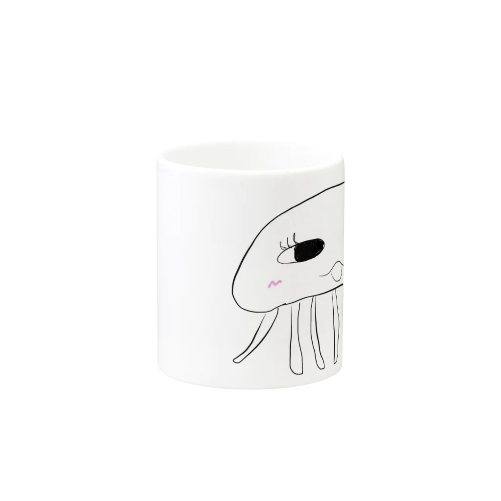 Owan_kurageのオワンクラゲ Mug :other side of the handle