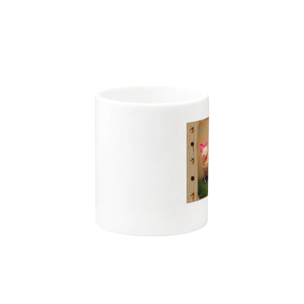 heeのひよこのひーちゃんのママ友 Mug :other side of the handle