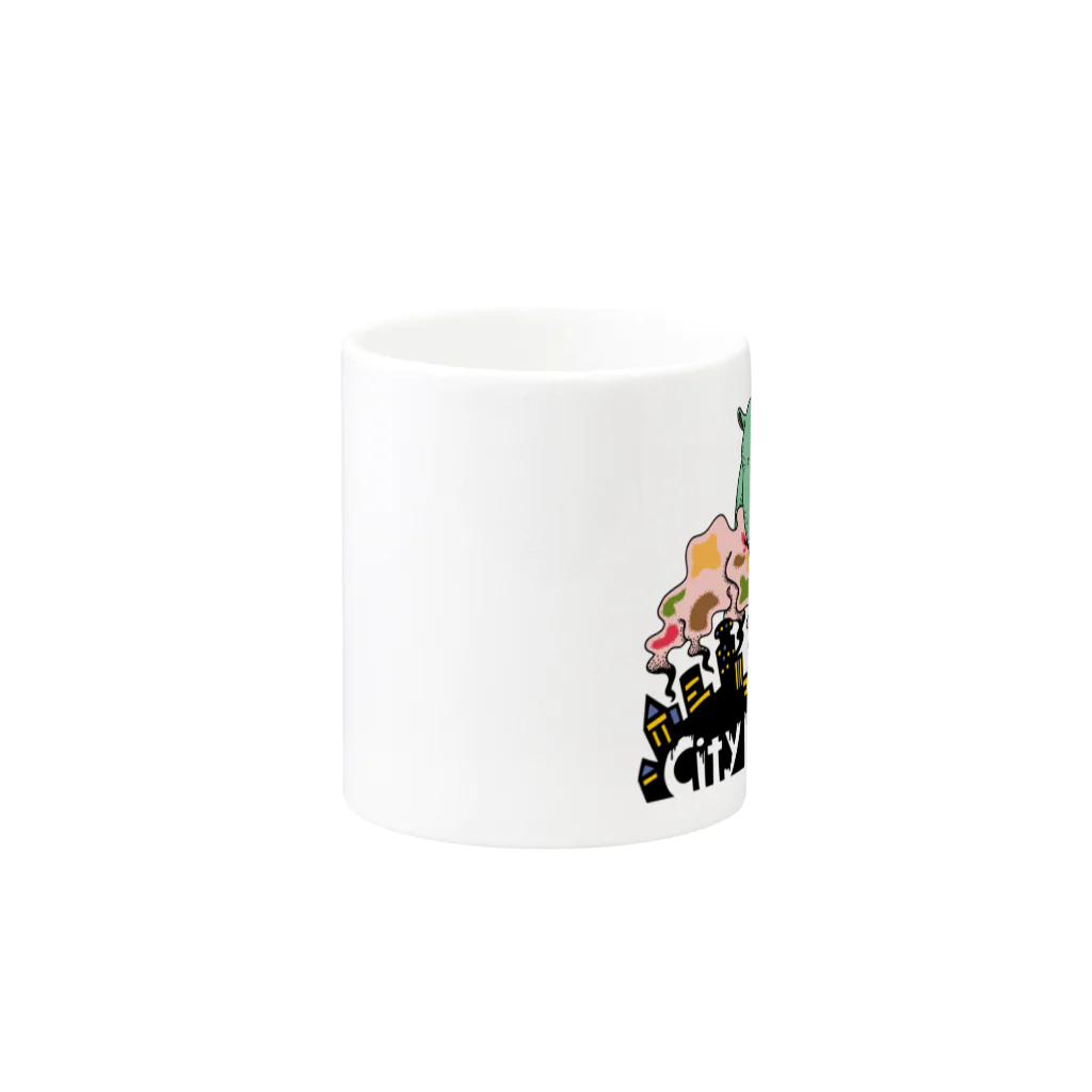 cementmilk WEBショップのCity Nightmare Mug :other side of the handle