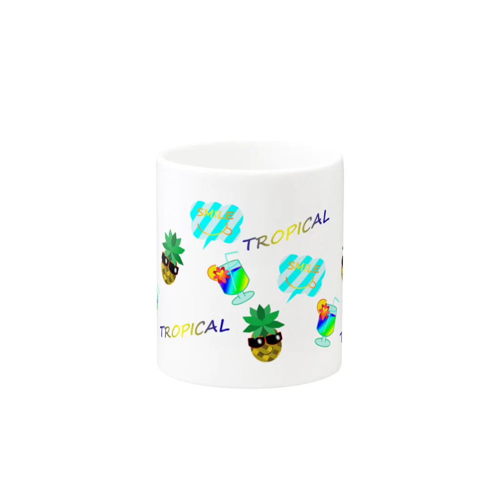 Yokokkoの店のトロピカル＆パイナップル🍍 Mug :other side of the handle