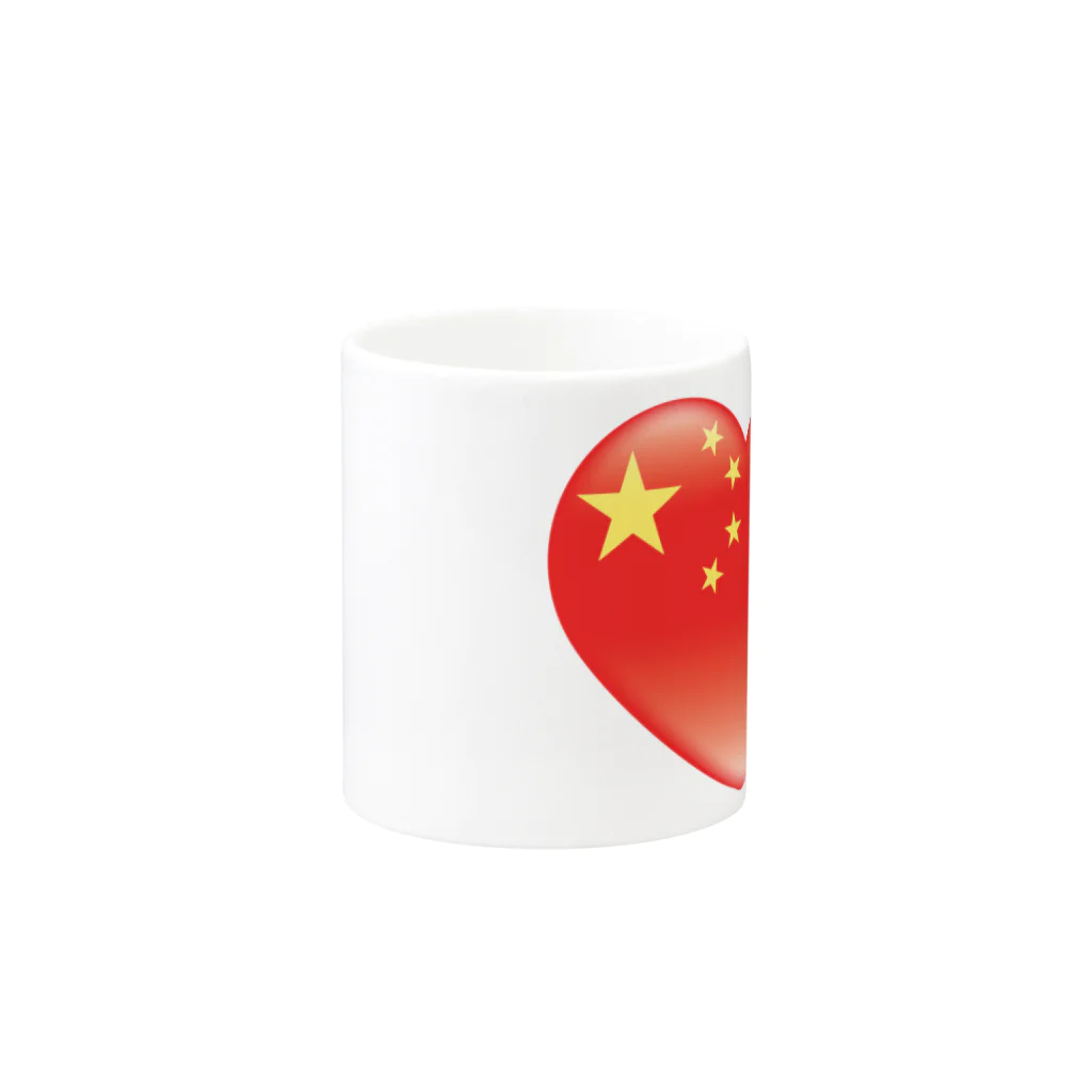 AURA_HYSTERICAのChinese_heart_flag マグカップの取っ手の反対面