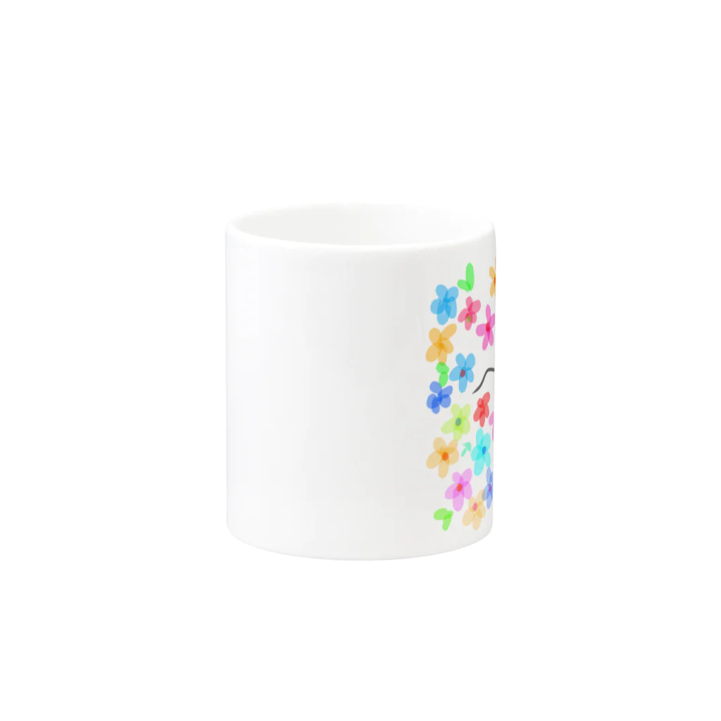 momona_のお花に囲まれて Mug :other side of the handle