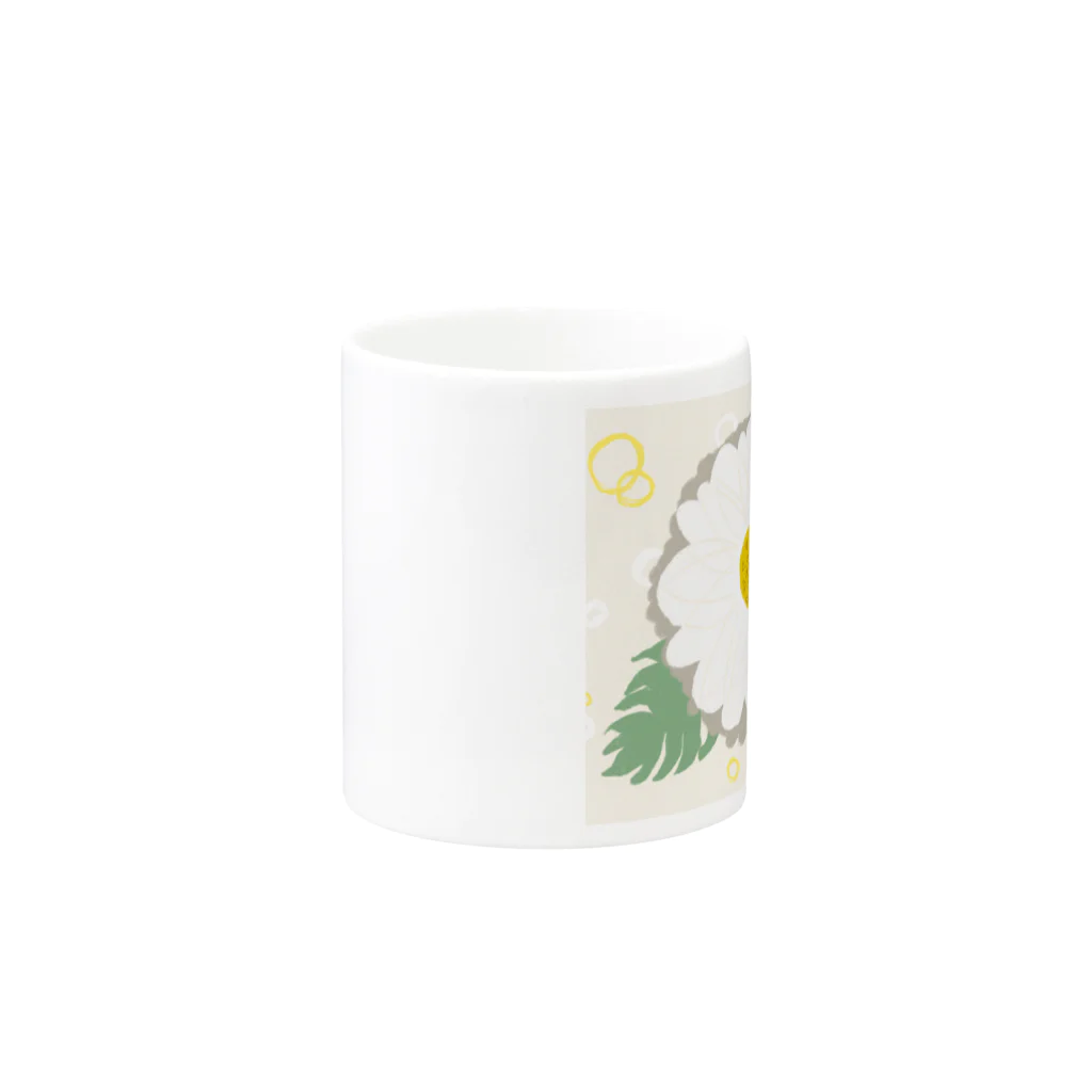 H.  Kinoのflower Mug :other side of the handle