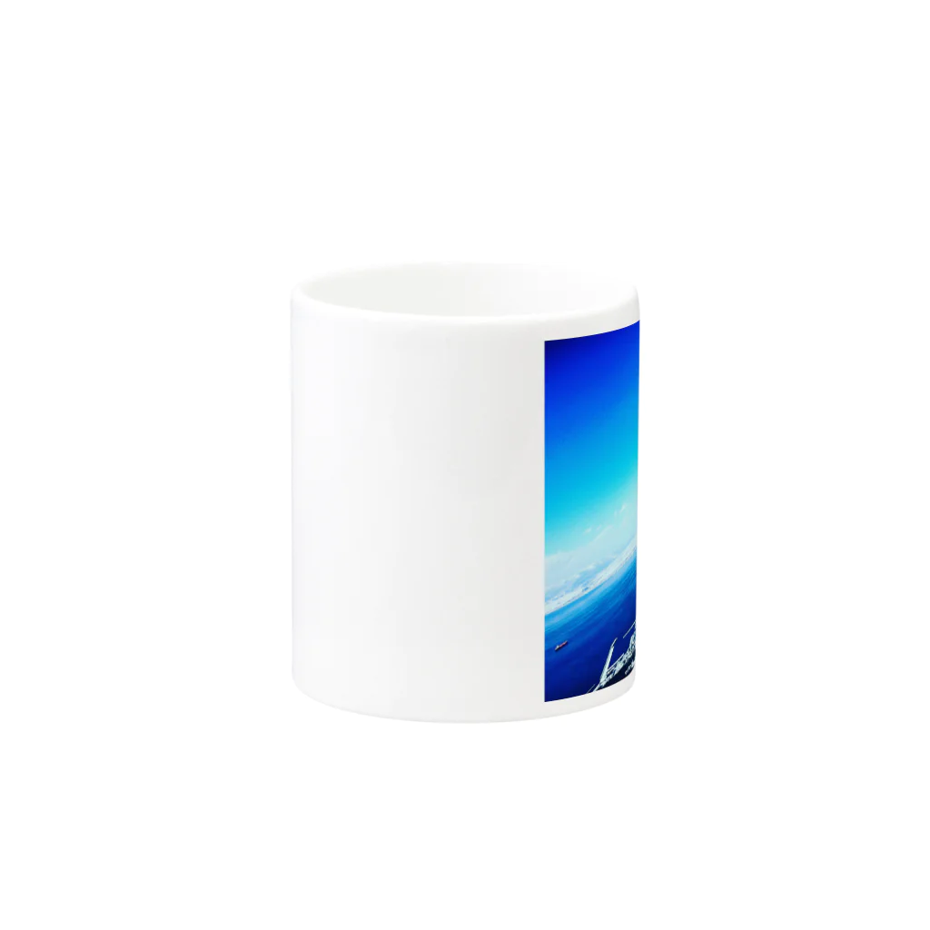 しょくぱんのblue1 Mug :other side of the handle