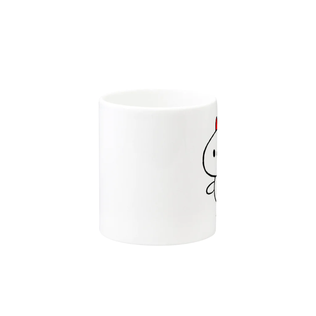 雌鶏商店のかわいいとりの雌鶏 Mug :other side of the handle