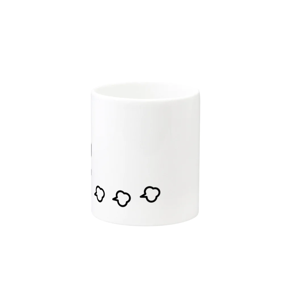 mame&coのまるいのマグカップ（走る＆待つ） Mug :other side of the handle