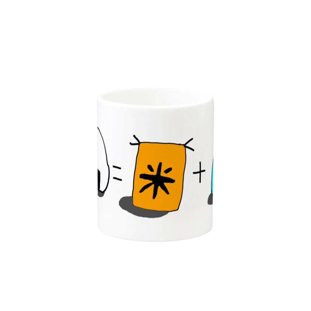 みちば太@テスト死んだのご飯ができるまで（簡易） Mug :other side of the handle