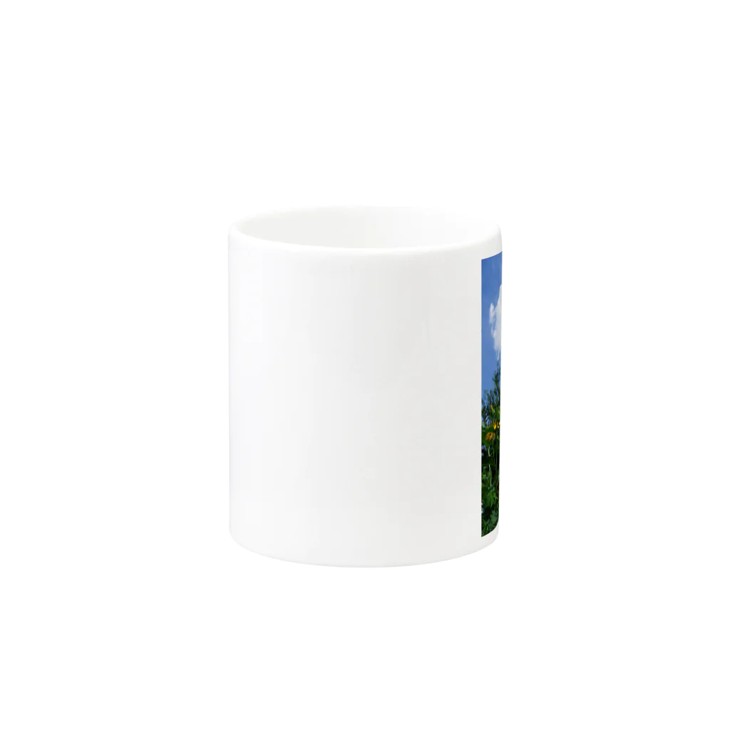 hiroki-naraの菊芋と空と雲　DATA_P_134　sky　cloud Mug :other side of the handle