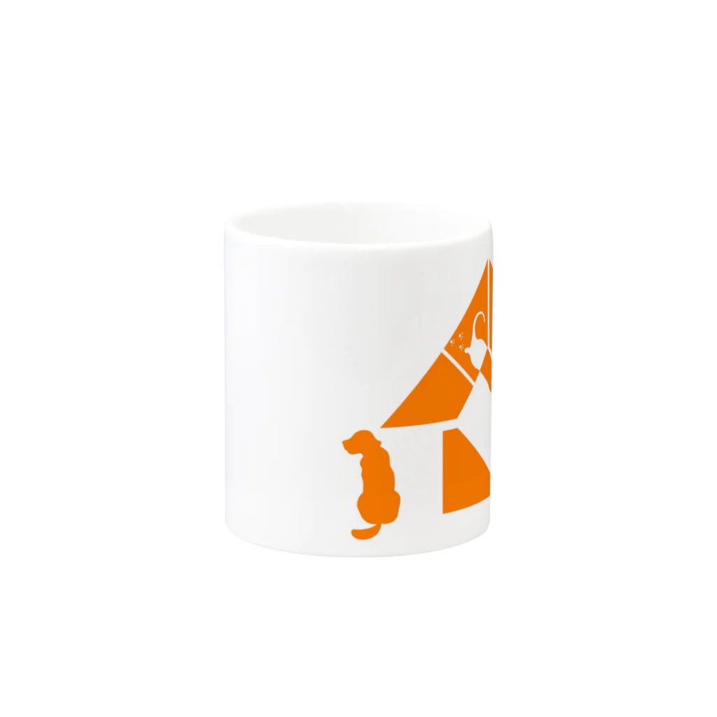 ecolibraのオレンジハウス Mug :other side of the handle