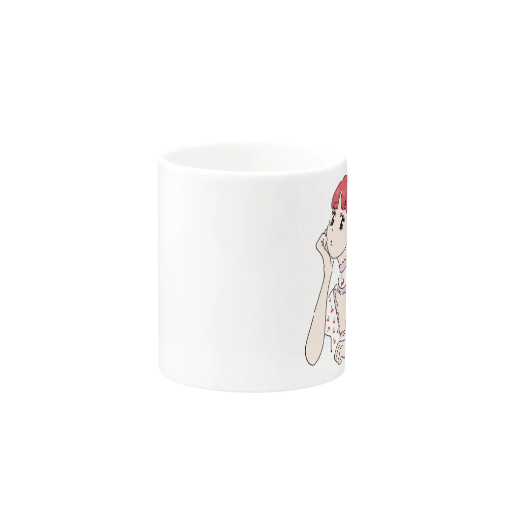 PANKOの女の子④ Mug :other side of the handle