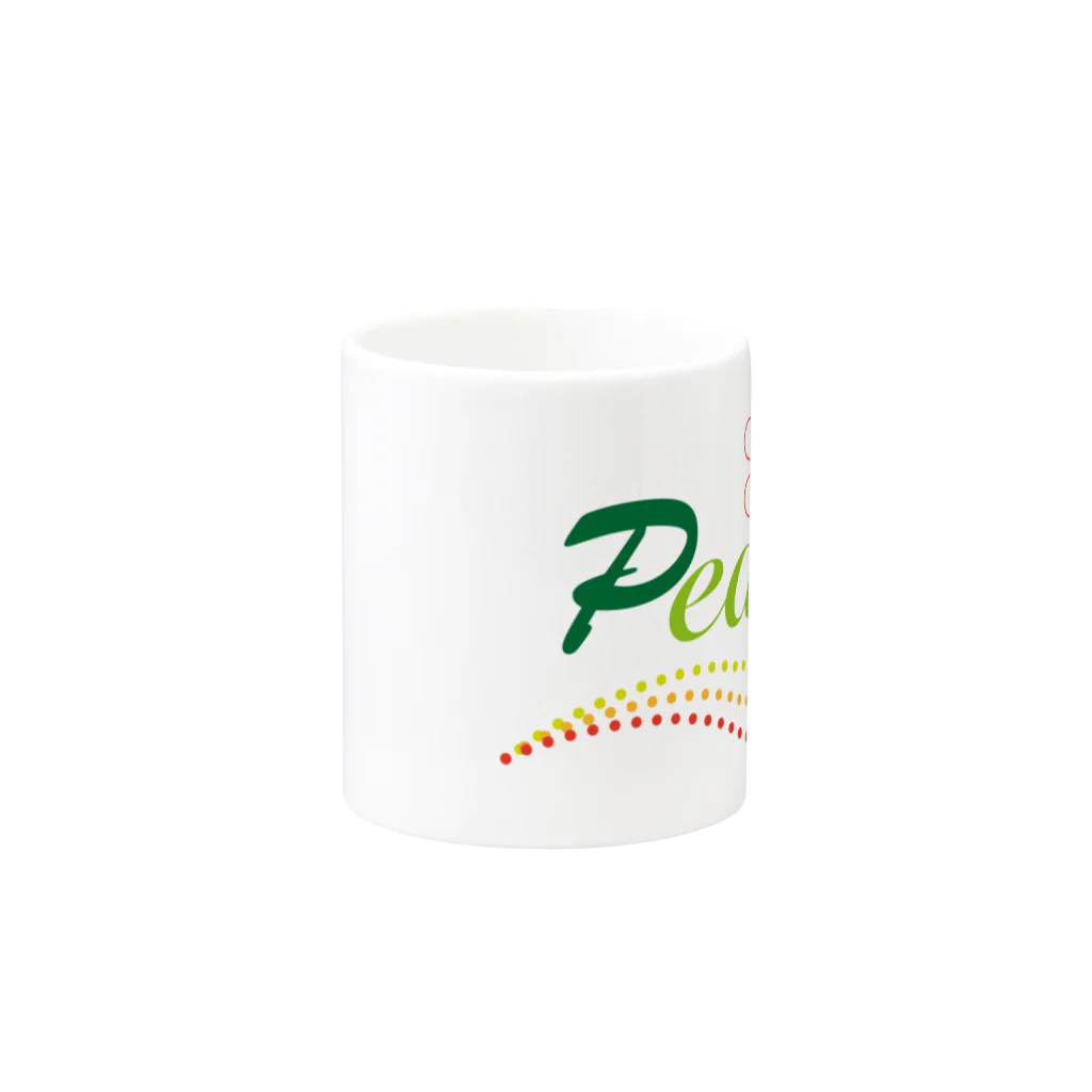 風の色えんぴつのP-eace（ピースで安心） Mug :other side of the handle