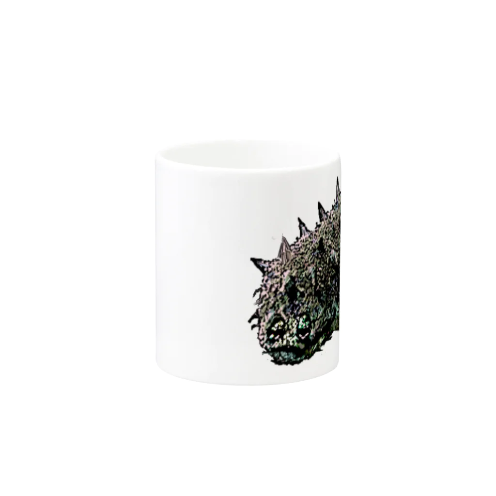 アズペイントの人面魚ならぬ人面海鼠 Mug :other side of the handle