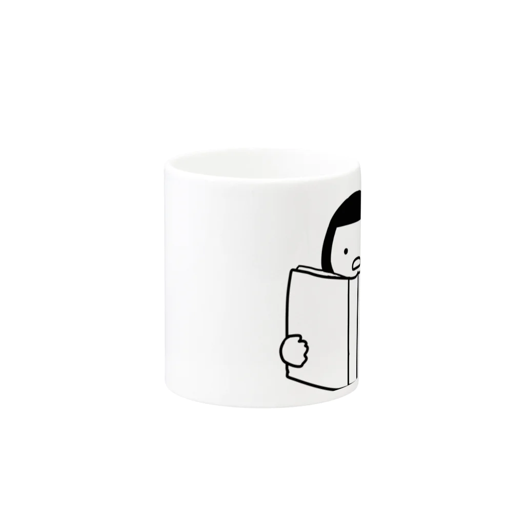 yuki＊marのブックガール Mug :other side of the handle